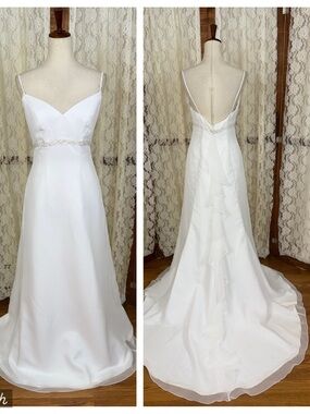 Beautiful Vintage Y2K Galina Chiffon Wedding Gown